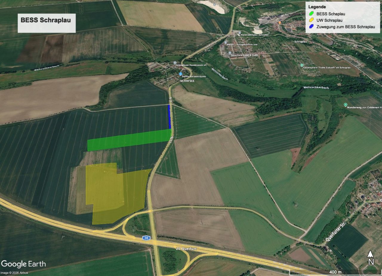Batterie-Energiespeichersystem Schraplau